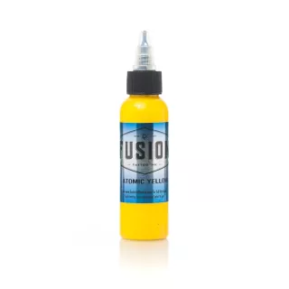 Fusion Atomic Yellow 30ml Ink Baker Tattoo Supply