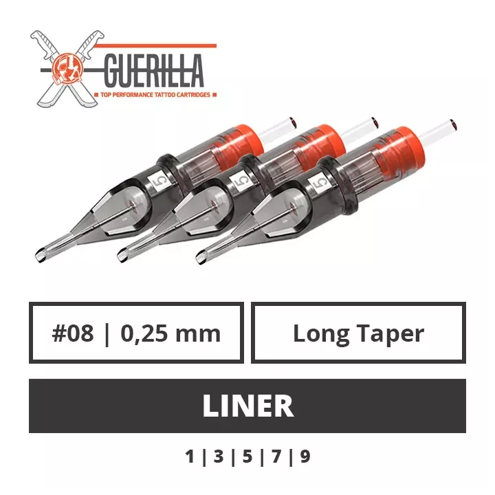 Guerilla Tattoo Cartridges - Liner - 0,25