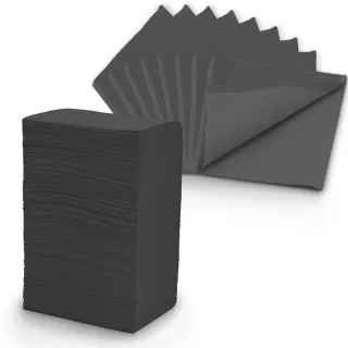 Serviette Bavoir Noir