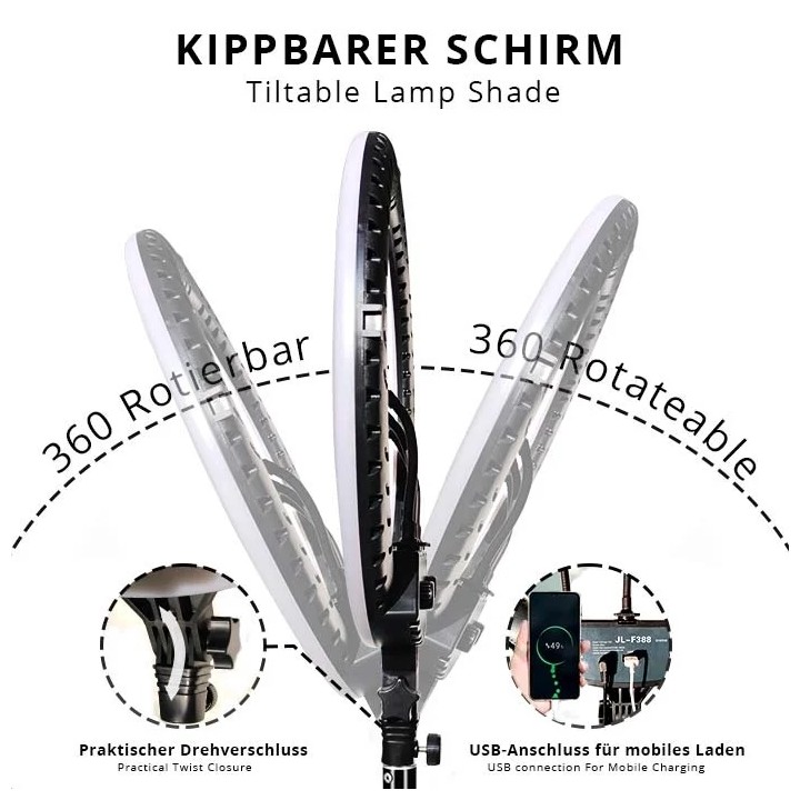 SWAVGO - 18 inch Ring Lamp