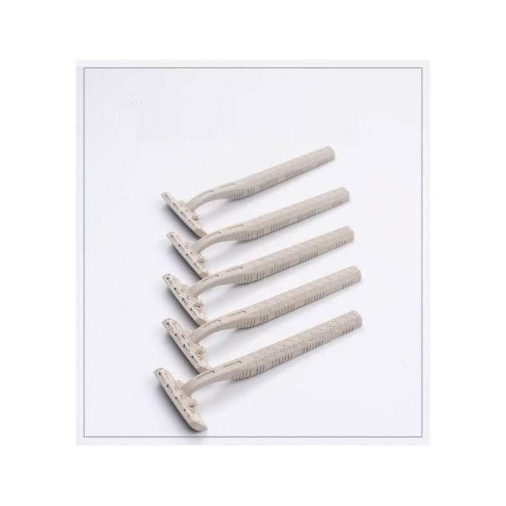 Maquinillas de afeitar biodegradables de doble hoja